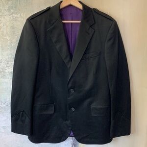 JOHN BARTLETT NY Black Sheen Western Style Jacket 40R NEW